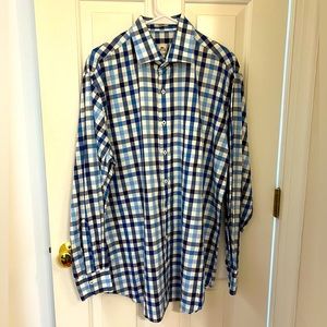 Peter Millar Plaid Cotton Dress Shirt